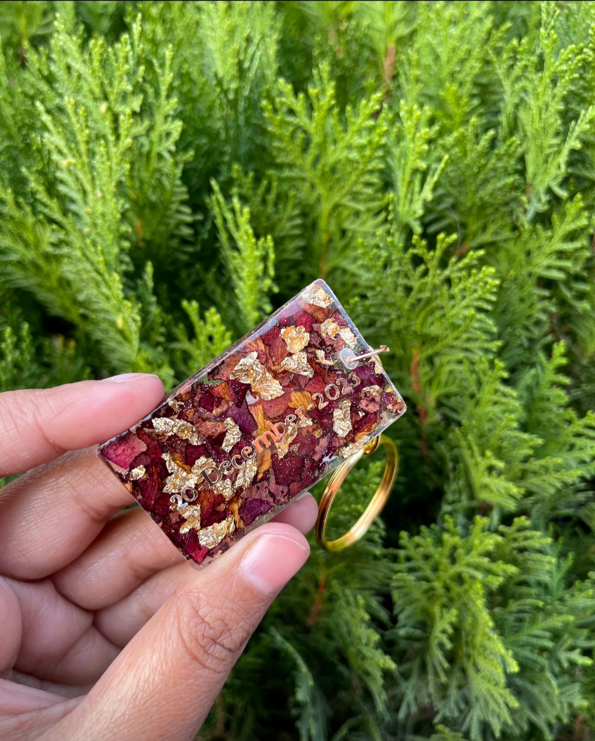 Personalized Date Keychain