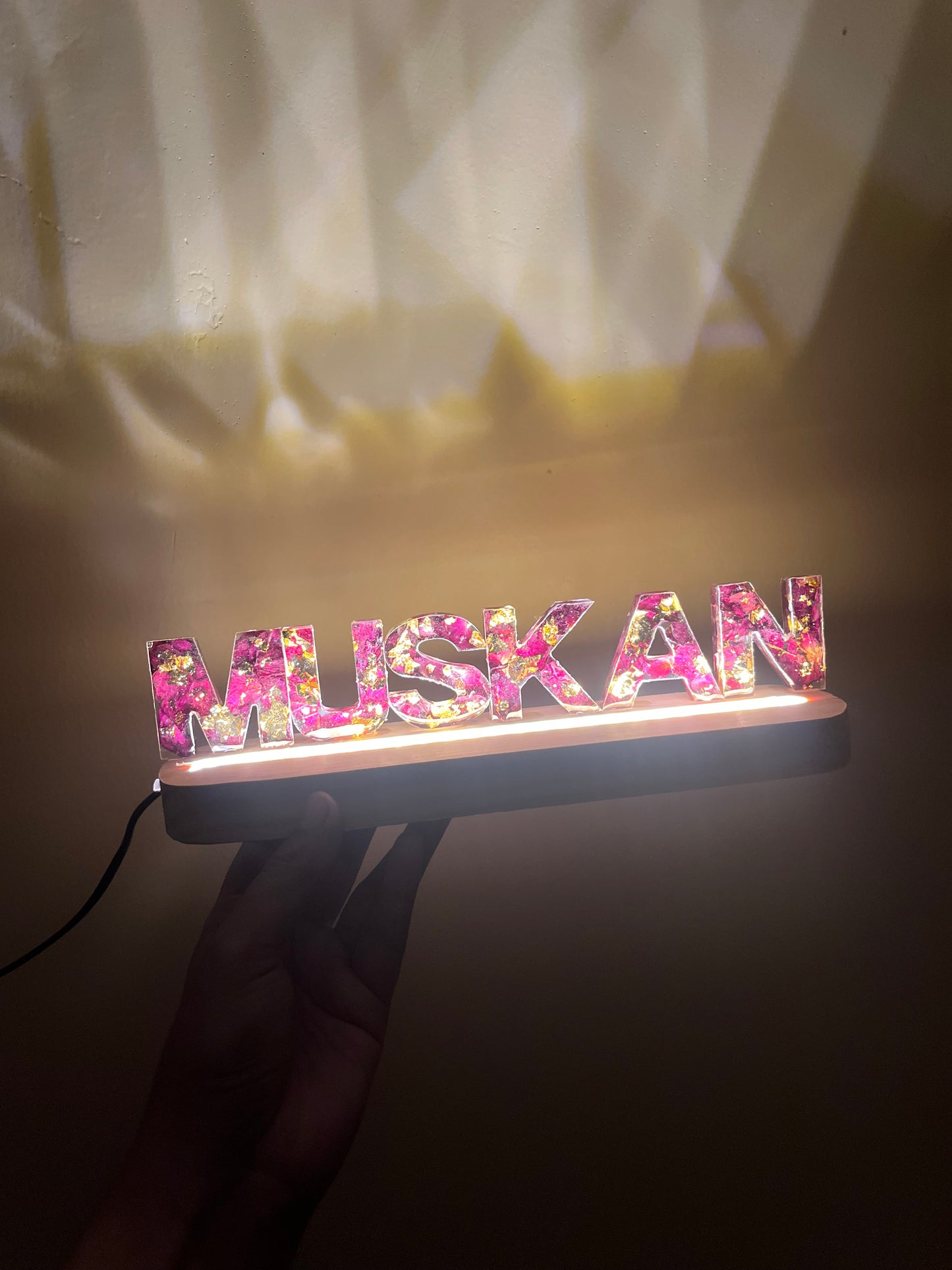 Led name stand
