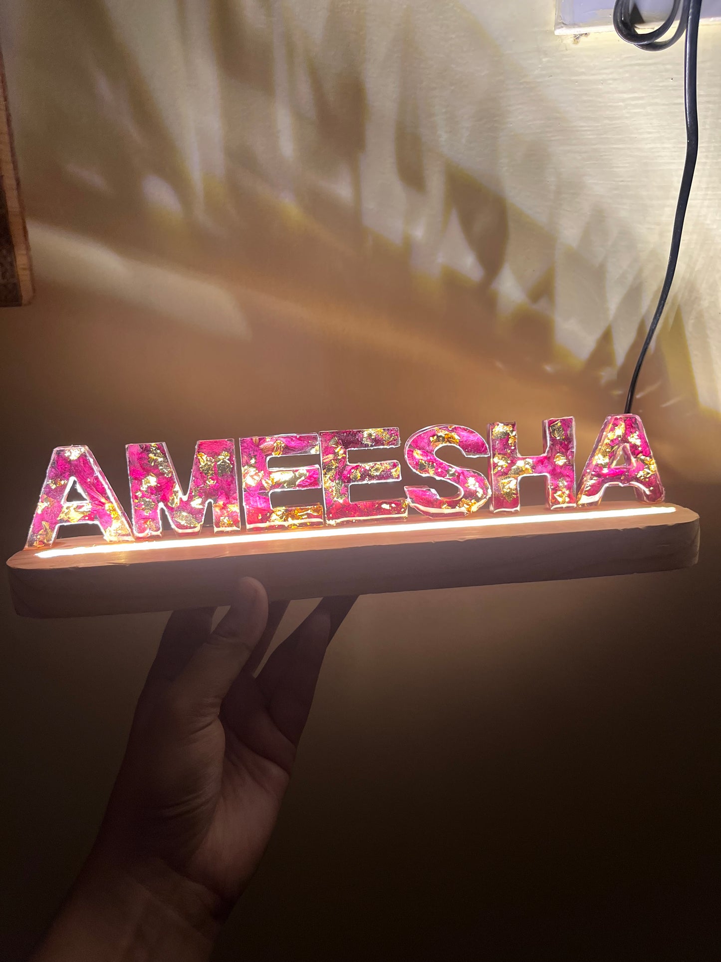 Led name stand