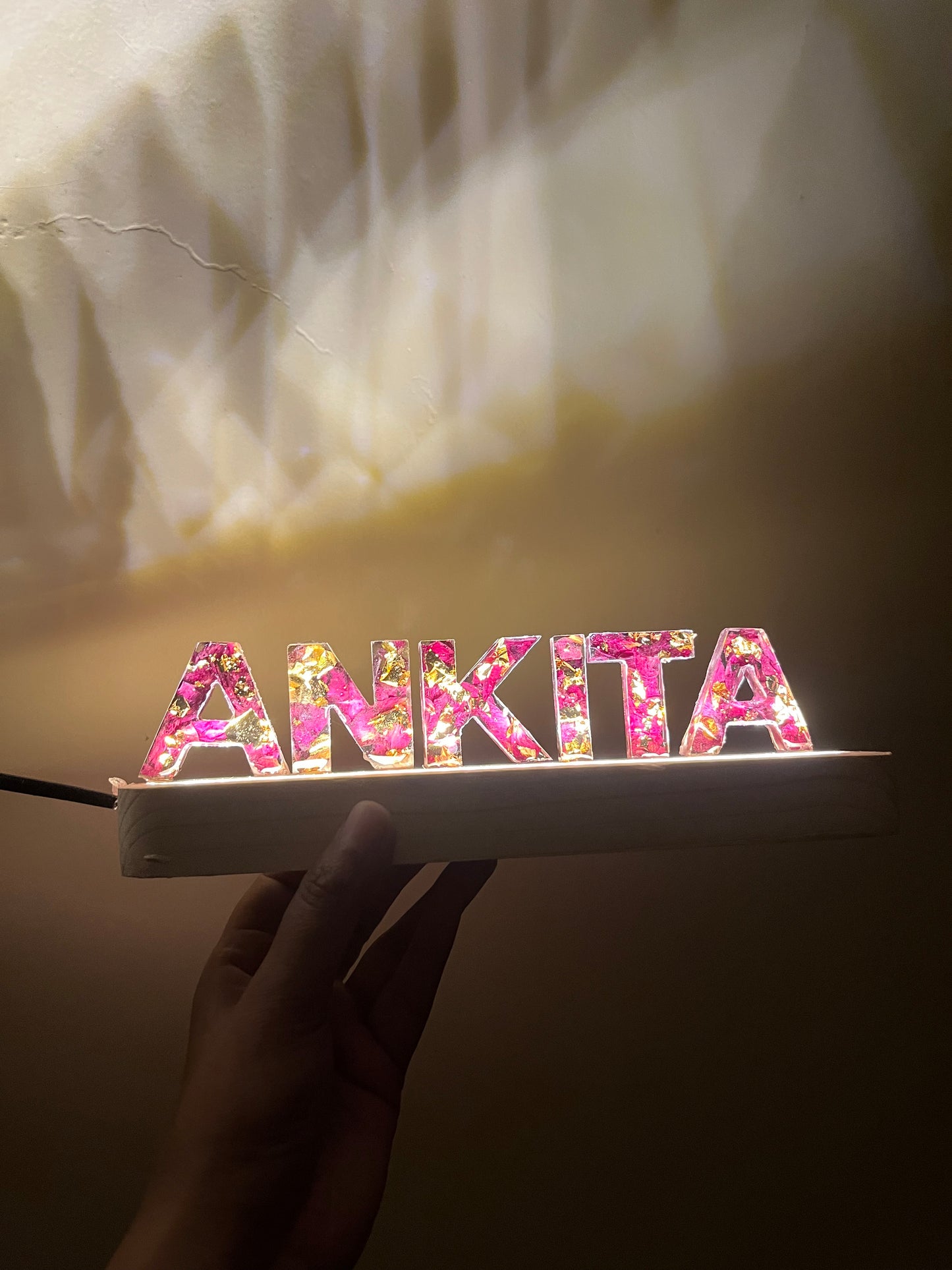 Led name stand
