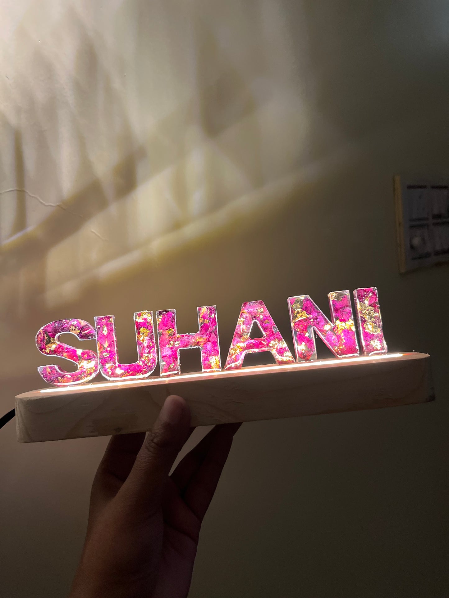 Led name stand