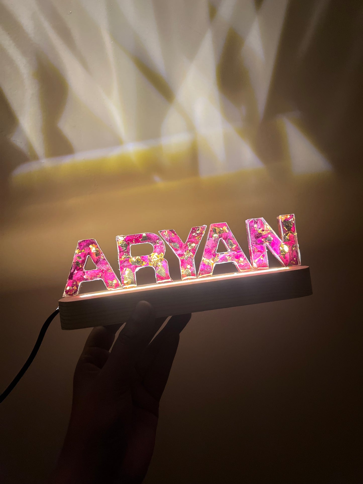 Led name stand
