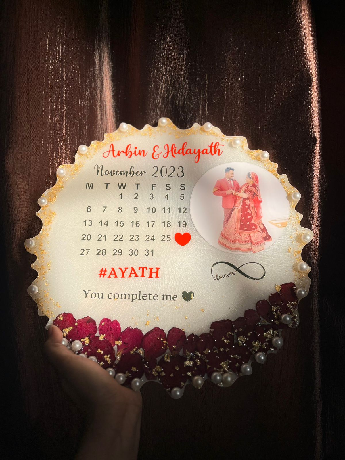 Personalized Date Frame