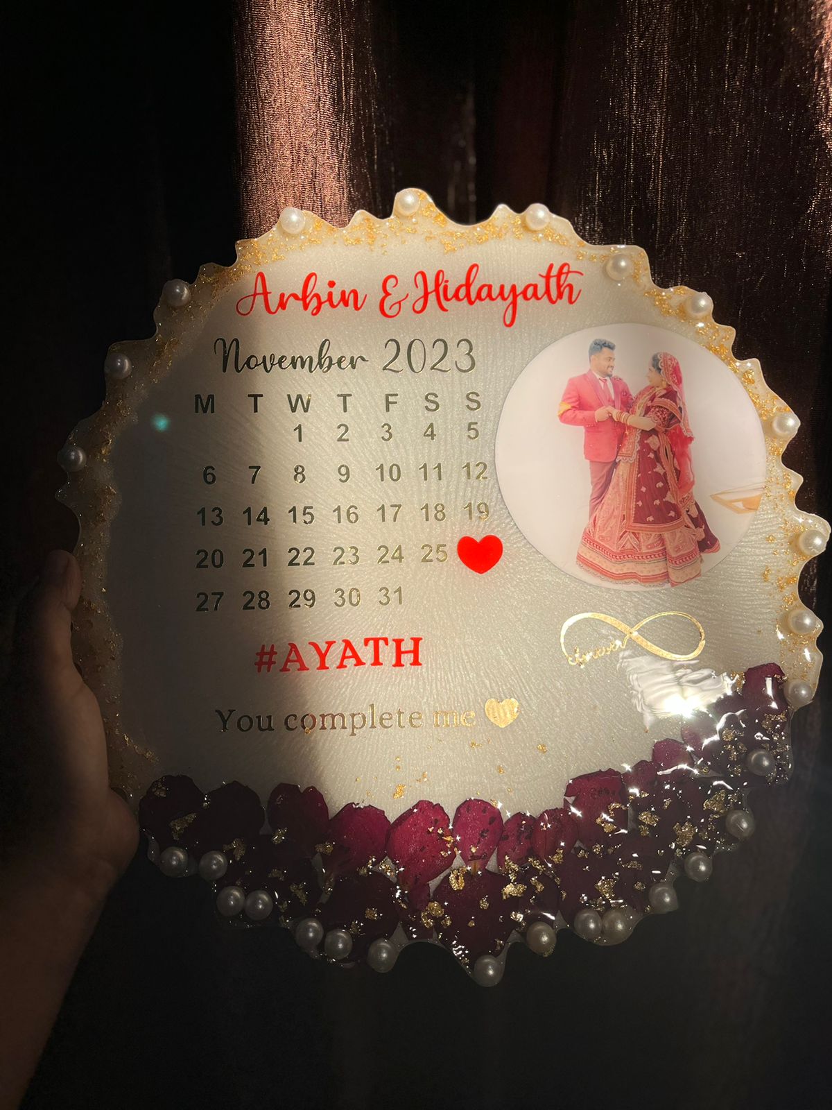 Personalized Date Frame