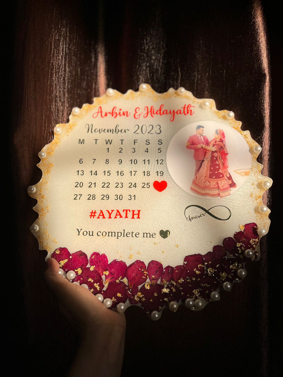 Personalized Date Frame