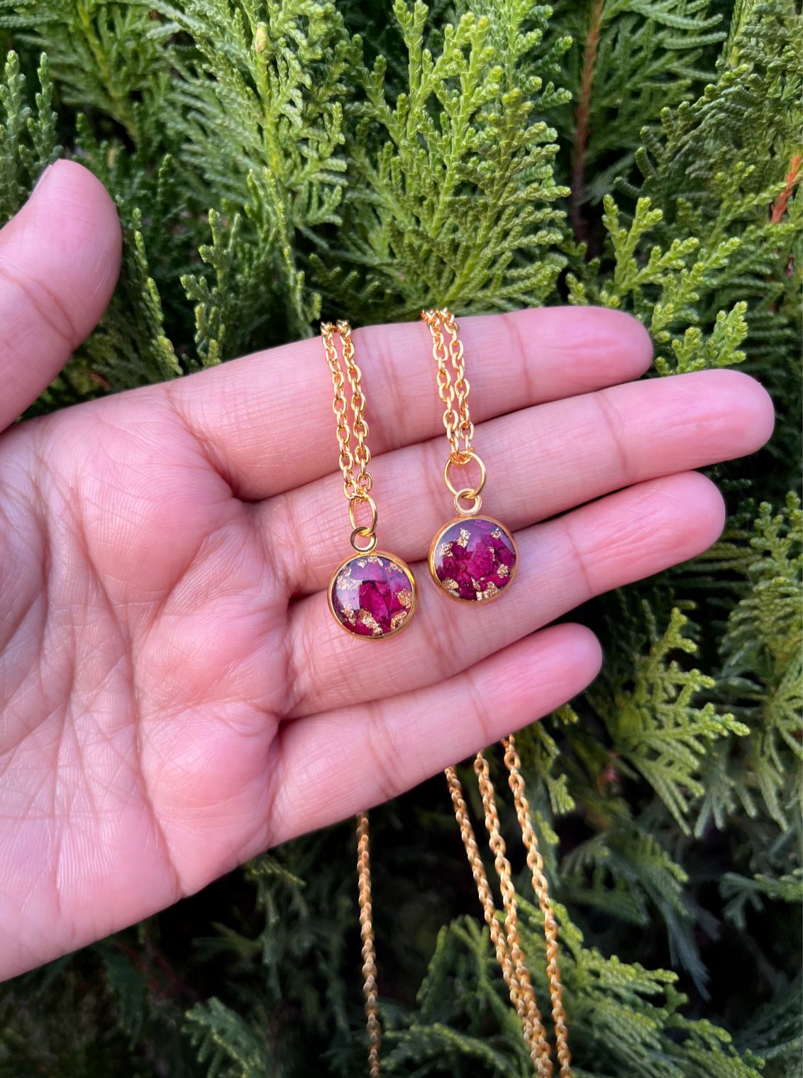 Rose Resin Pendant